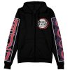 kokushibo Zip Hoodie Front Mockup - Demon Slayer Store