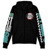 muichiro Zip Hoodie Front Mockup 1 - Demon Slayer Store