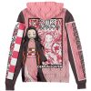 nezuko haori Zip Hoodie Back Mockup - Demon Slayer Store