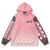 nezukohaori Flat Hoodie front - Demon Slayer Store