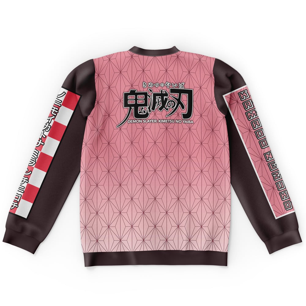 nezukohaori Flat Sweatshirt back - Demon Slayer Store