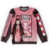 nezukohaori Flat Sweatshirt front - Demon Slayer Store