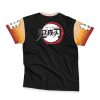 rengoku Streetwear T Shirt Back wrinkly 1 - Demon Slayer Store
