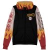 rengoku Zip Hoodie Front Mockup - Demon Slayer Store