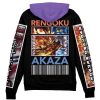 rengokuvsakaza Zip Hoodie Back Mockup - Demon Slayer Store