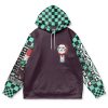 tanjiro Flat Hoodie front - Demon Slayer Store
