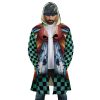 tanjiro Hooded Cloak Coat front - Demon Slayer Store