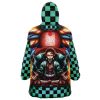 tanjiro Oodie Oversized Blanket Hoodie back - Demon Slayer Store