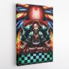 tanjiro Portrait Canvas Print Wall Art hanging - Demon Slayer Store