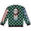 tanjirohaori Flat Sweatshirt back - Demon Slayer Store