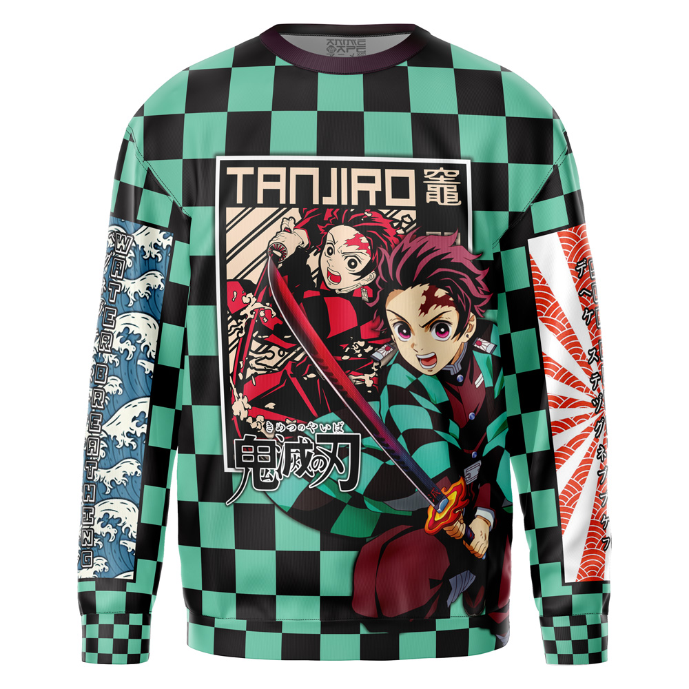 tanjirohaori Sweatshirt Front - Demon Slayer Store