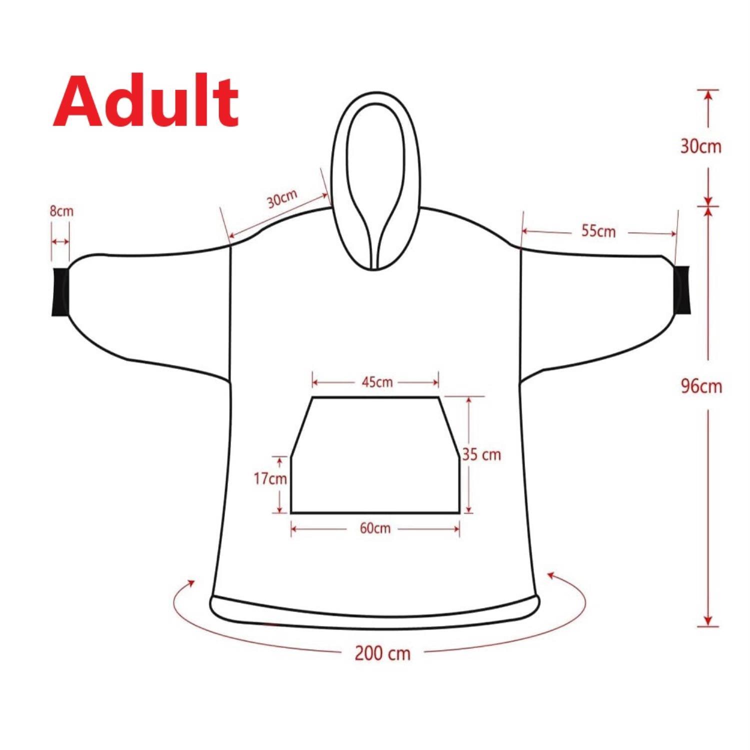 snug hoodie adult size chart 1 - Demon Slayer Store