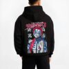 AKAFIST B.black hoodie male back view - Demon Slayer Store