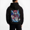 AKAZAN B.black hoodie male back view - Demon Slayer Store