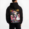 AKAZEX B.black hoodie male back view - Demon Slayer Store