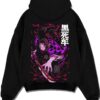 BLDART8 A.black hoodie flat back design - Demon Slayer Store