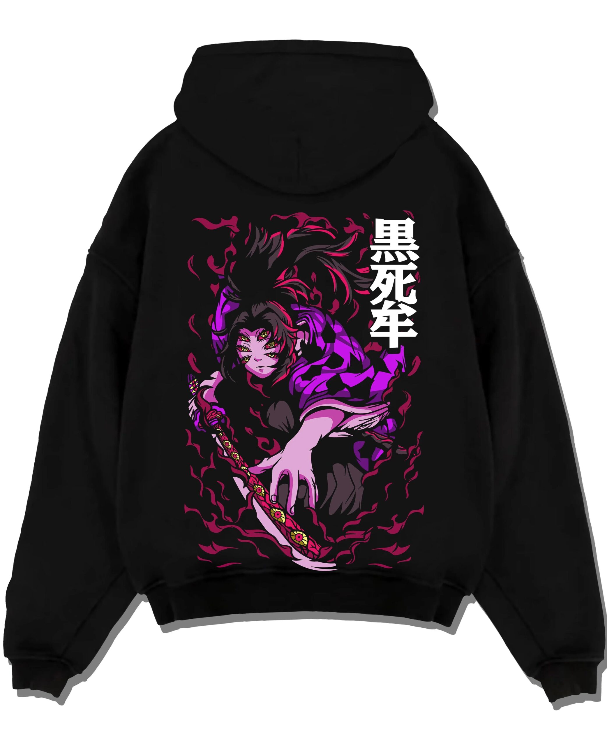 BLDART8 A.black hoodie flat back design scaled - Demon Slayer Store