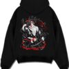 BTLMOD8 A.black hoodie flat back design - Demon Slayer Store