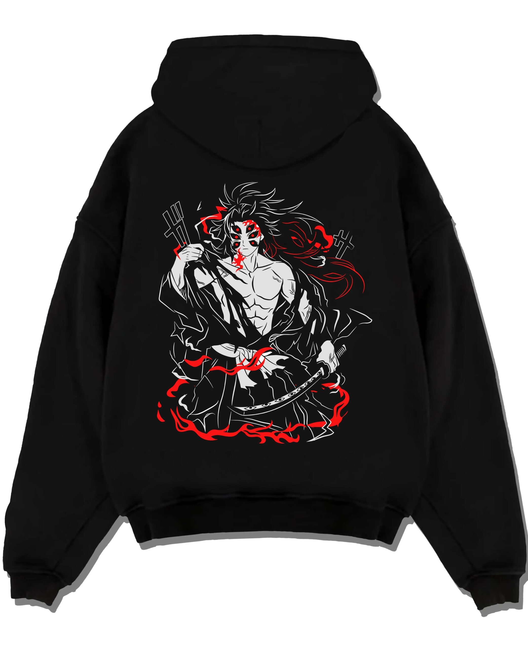 BTLMOD8 A.black hoodie flat back design scaled - Demon Slayer Store