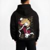 DOUMEXV B.black hoodie male back view - Demon Slayer Store