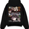 DOUMOON A.black hoodie flat back design - Demon Slayer Store