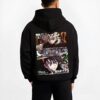 DOUMOON B.black hoodie male back view - Demon Slayer Store