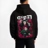FINLDUL B.black hoodie male back view - Demon Slayer Store
