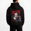 GENYFV B.black hoodie male back view - Demon Slayer Store