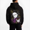 GENYSG B.black hoodie male back view - Demon Slayer Store