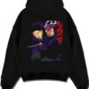 GENYX A.black hoodie flat back design - Demon Slayer Store