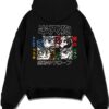 GIYU20 A.black hoodie flat back design - Demon Slayer Store