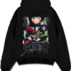 GIYUEF A.black hoodie flat back design - Demon Slayer Store