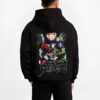 GIYUEF B.black hoodie male back view - Demon Slayer Store
