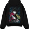 GIYUPG A.black hoodie flat back design - Demon Slayer Store