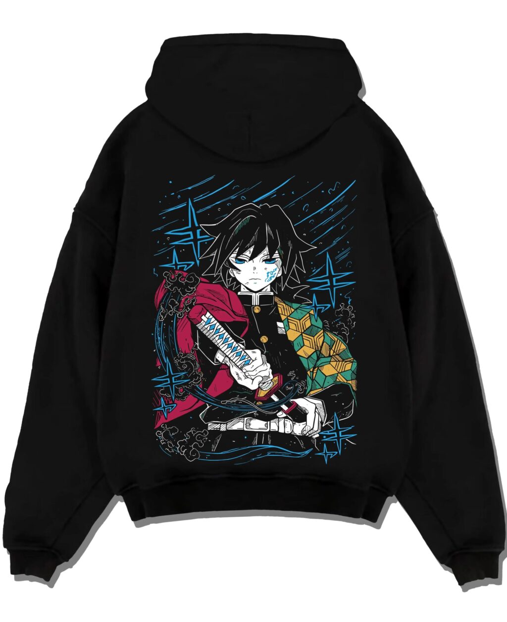GIYUPG A.black hoodie flat back design scaled - Demon Slayer Store