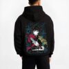 GIYUPG B.black hoodie male back view - Demon Slayer Store