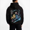 GIYUPL B.black hoodie male back view - Demon Slayer Store