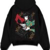GIYUSW A.black hoodie flat back design - Demon Slayer Store