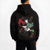 GIYUSW B.black hoodie male back view - Demon Slayer Store