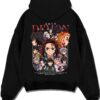 GIYWAT A.black hoodie flat back design - Demon Slayer Store