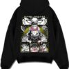 GYOMHSH A.black hoodie flat back design - Demon Slayer Store