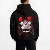 GYOMSTN B.black hoodie male back view - Demon Slayer Store