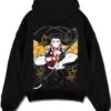 GYOPRAY A.black hoodie flat back design - Demon Slayer Store