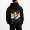 GYOPRAY B.black hoodie male back view - Demon Slayer Store