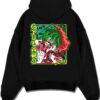 GYUTMOON A.black hoodie flat back design - Demon Slayer Store