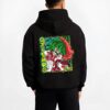 GYUTMOON B.black hoodie male back view - Demon Slayer Store
