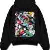 HASHHOKG A.black hoodie flat back design - Demon Slayer Store