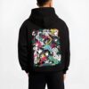 HASHHOKG B.black hoodie male back view - Demon Slayer Store