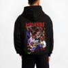 HASHMO B.black hoodie male back view - Demon Slayer Store