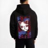 HASHRA B.black hoodie male back view - Demon Slayer Store